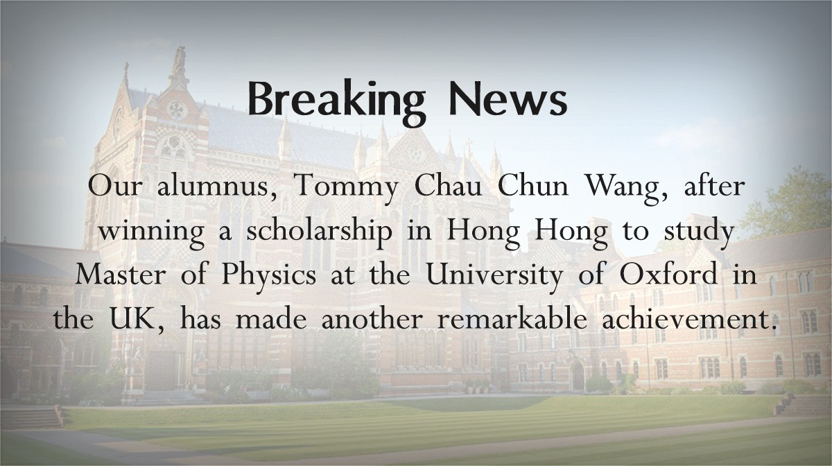 What a feat! Tommy has earned the title of a Scholar of the Year 2021/22 at the University of Oxford
