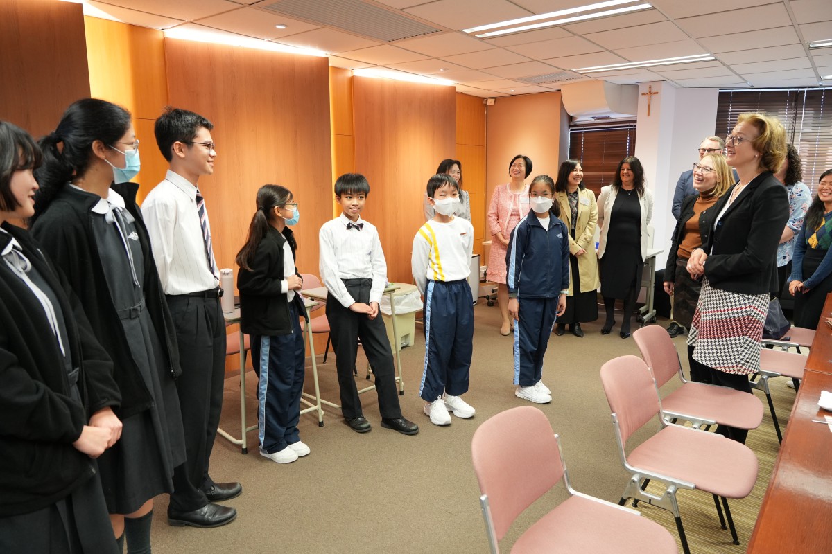 Visitors from the Consulate of the Federal Republic of Germany and Goethe Institut